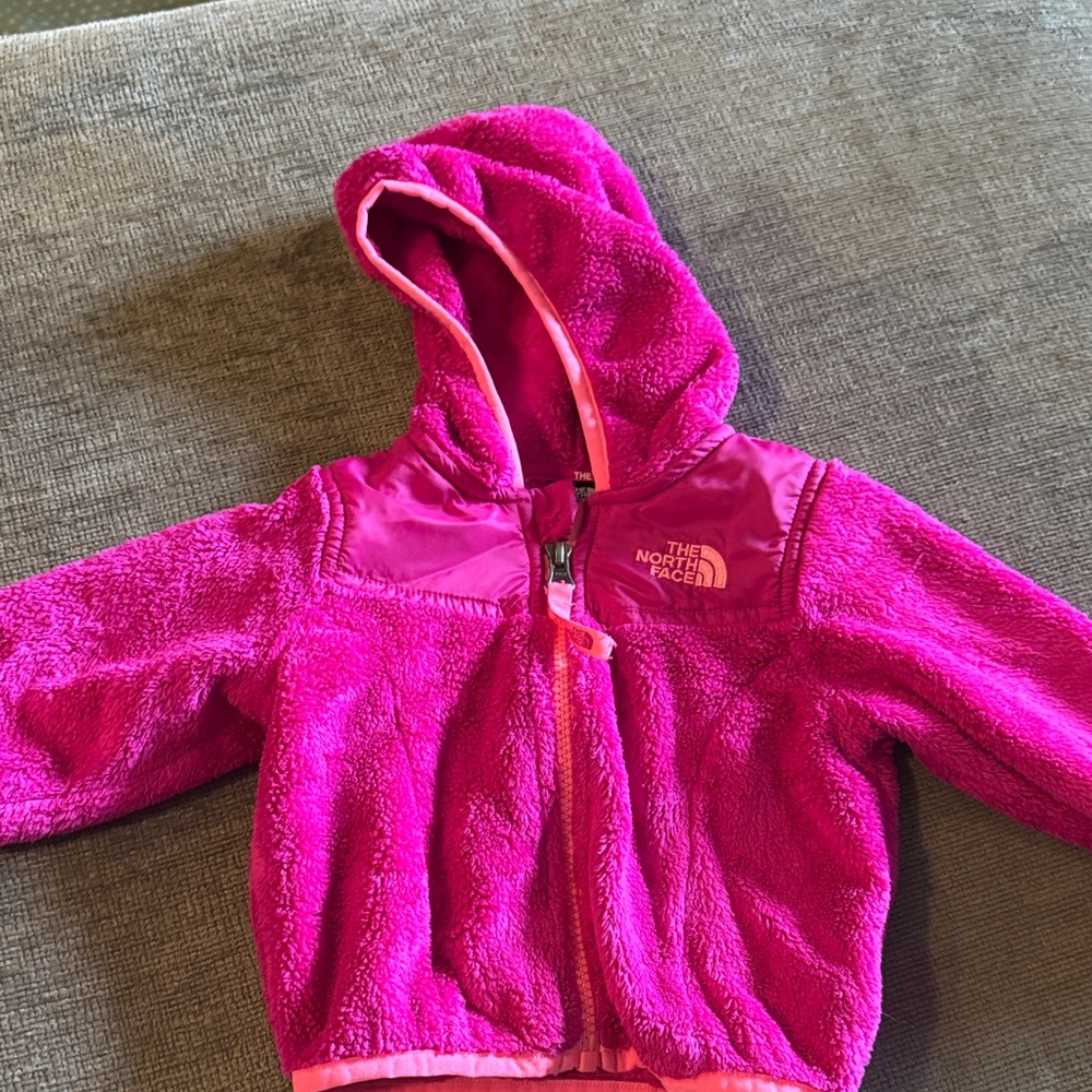 The North Face Magenta Fleece Hoodie Kids